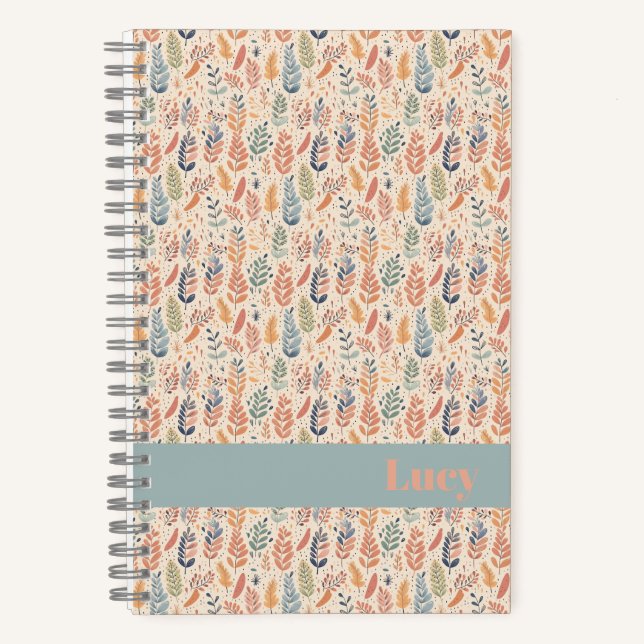 Bohemian Style Pastel  Notebook (Front)