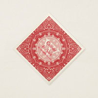 Bohemian Style Red Paisley Wedding Custom