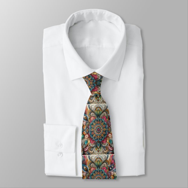 Bohemian style tie (Tied)