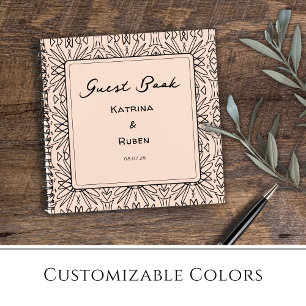 Bohemian Style Tribal Pattern Spiral Notebook