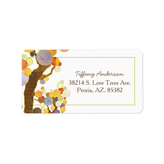 Bohemian Style Wedding Address Address Label