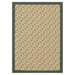 Bohemian Swirl Tablecloth in Warm Earthy Tones