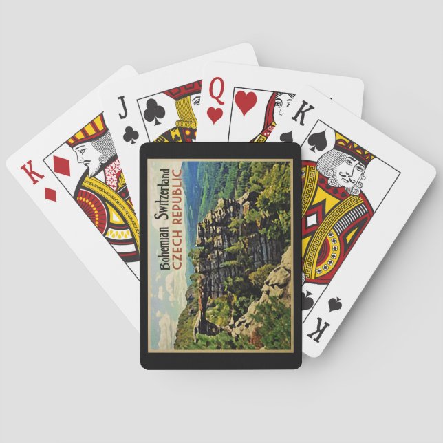 Bohemian Switzerland Czech Republic Playing Cards (Back)