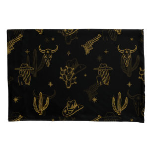 Bohemian Symbols: Western Vintage Magic Pillowcase