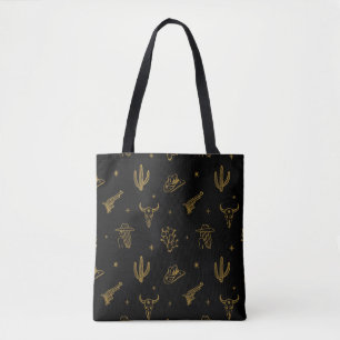 Bohemian Symbols: Western Vintage Magic Tote Bag