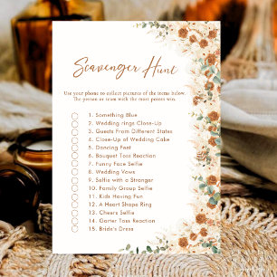 Bohemian Terracotta Bridal Shower Scavenger Hunt