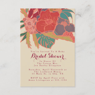 Bohemian Themed Floral Invitation Bridal Shower