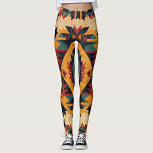 Bohemian Tribal Art Leggings