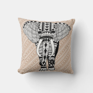 Bohemian Tribal Elephant Pillow
