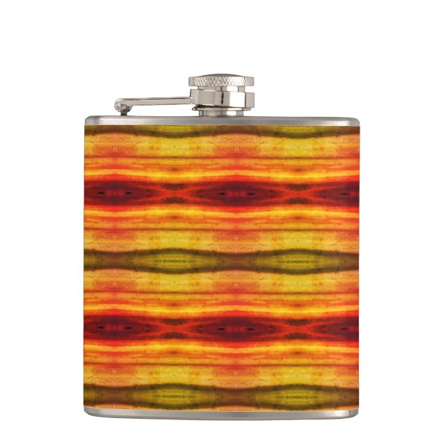 Bohemian Vinyl Wrapped Flask (Front)