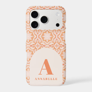 Bohemian watercolor pastel moroccan peach pink
