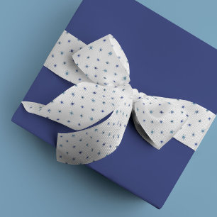 Bohemian Watercolor Suns in Blue Grosgrain Ribbon