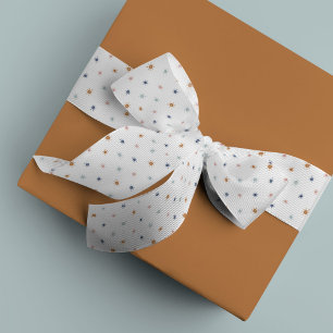 Bohemian Watercolor Suns in Earth Tones Grosgrain Ribbon