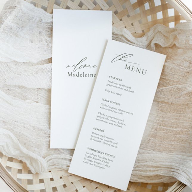 Bohemian Wedding Menu with Guest Name and Script (Creator Uploaded)