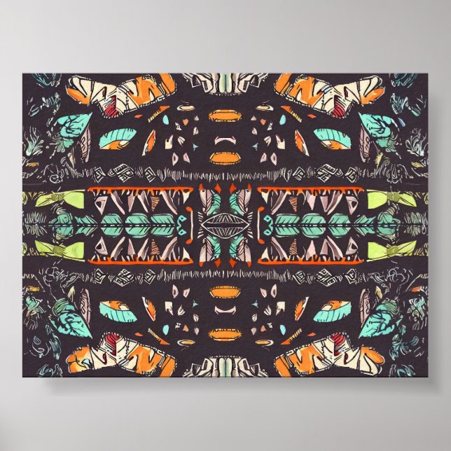 Bohemian Western Pattern Poster (Front)