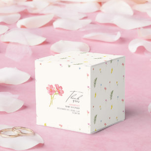 Bohemian Wildflower Floral Baby shower Favour Box