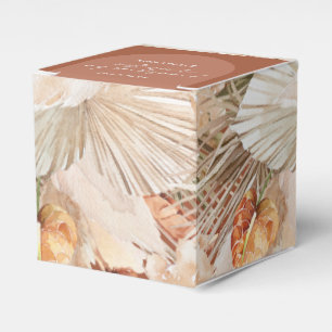 Bohenian boho rust terracotta wedding favour box
