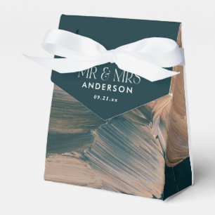 Bohenian boho teal rust terracotta wedding favor   favour box