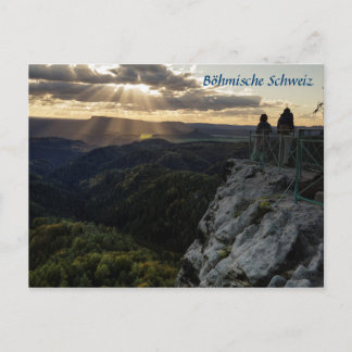 Böhmische Schweiz scenic view photo Postcard
