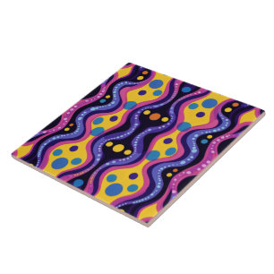 Boho14 bold abstract ceramic tile
