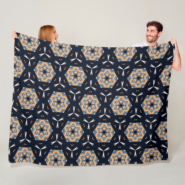 Boho 14 fleece blanket (In Situ)