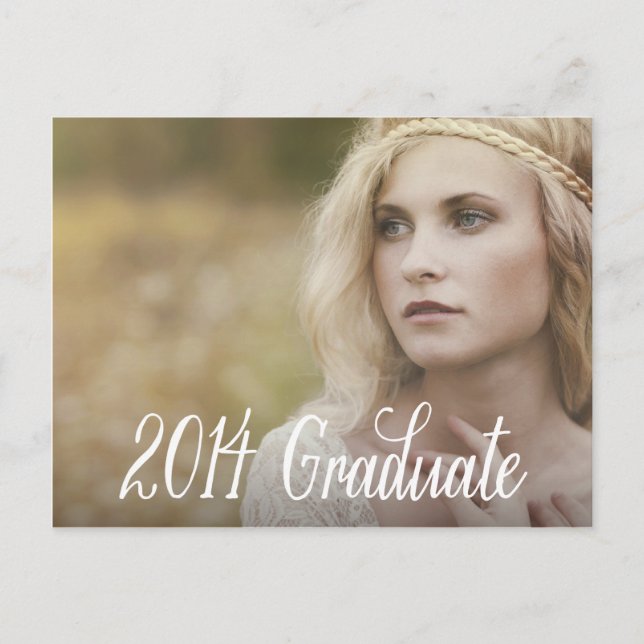 Boho 2 | Graduation Postcard Invitation (Front)