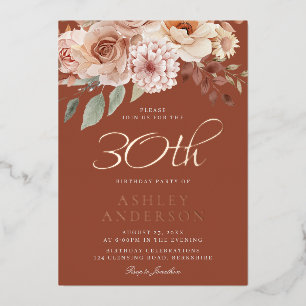 Boho 30th Birthday Celebration Real Rose Gold