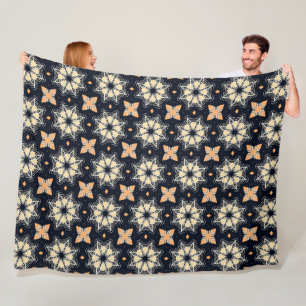 Boho 3 fleece blanket