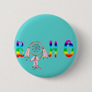 Boho 6 Cm Round Badge