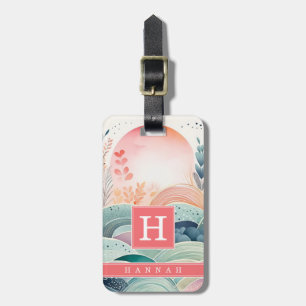 Boho Abstract Art Luggage Tag