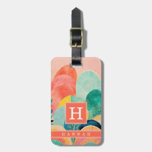 Boho Abstract Art Luggage Tag