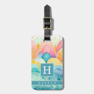 Boho Abstract Art Luggage Tag