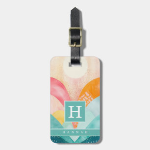 Boho Abstract Art Luggage Tag