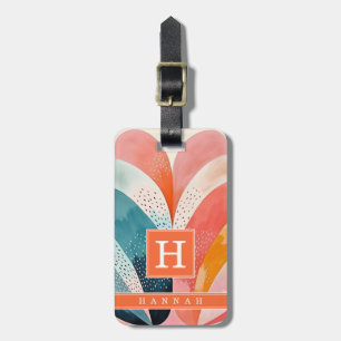 Boho Abstract Art Luggage Tag