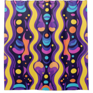 Boho Abstract colourful 15 Shower Curtain