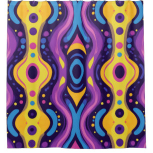 Boho Abstract colourful 17 Shower Curtain