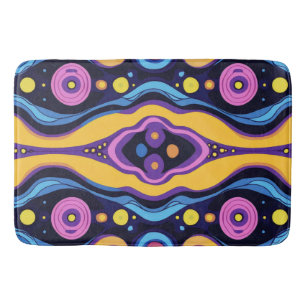 Boho Abstract colourful 2 Bath Mat