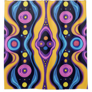 Boho Abstract colourful 2 Shower Curtain