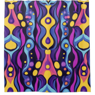 Boho Abstract colourful 5 Shower Curtain