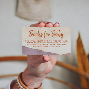 Boho Abstract Desert and Sunshine Book Request Enclosure Card