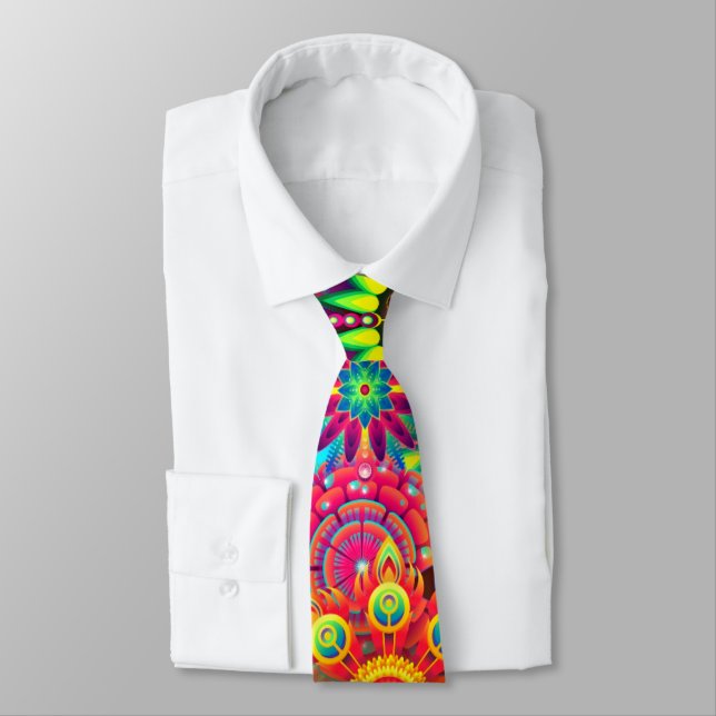 Boho abstract flower tie (Tied)