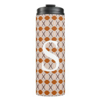 Boho Abstract Geometric Desert Terracotta Monogram