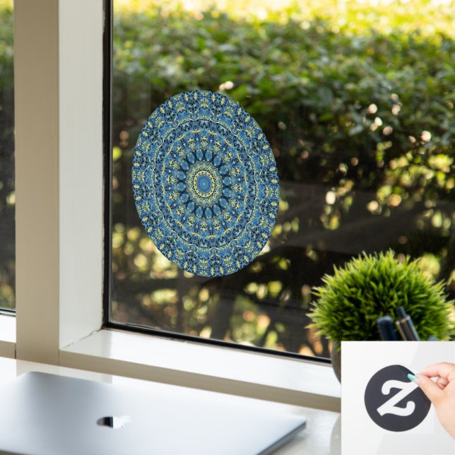 Boho Abstract Groovy Van Gogh Starry Night Mandala (Office)