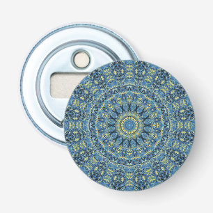 Boho Abstract Groovy Van Gogh Starry Night Mandala Bottle Opener