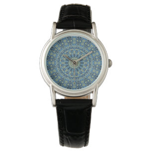 Boho Abstract Groovy Van Gogh Starry Night Mandala Watch
