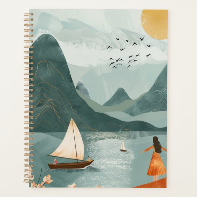 Boho Abstract Landscape (11) Planner (Front)