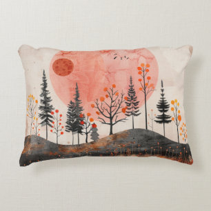 Boho Abstract Landscape (13) Decorative Cushion