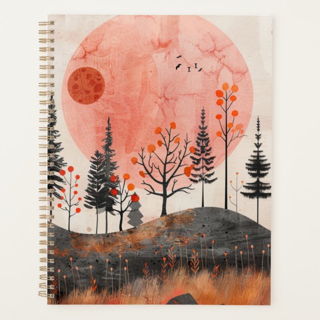 Boho Abstract Landscape (13) Planner (Front)