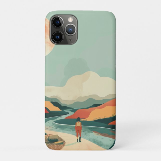 Boho Abstract Landscape (14) Case-Mate iPhone Case (Back)