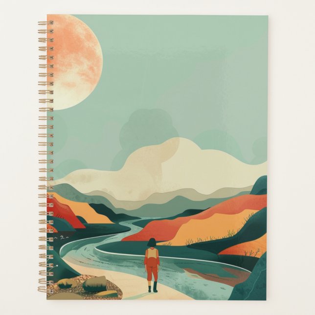 Boho Abstract Landscape (14) Planner (Front)